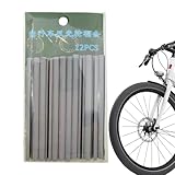 Bicycle Wheel Reflector Set, 12 High Visibility Spoke Glow Sticks for Mountain Bikes,17g Multifunctional Reflectors for Enhanced Safety and Visibility, Size: 0.07-0.01x0.02 Inches / 3.15 Inches.