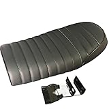 Motorrad Leder Sitz Motorrad Universal Für Sitz Flache Göre Diamant Für Sitz Vintage Sattel Für Ya&maha Für SR400 SR CB Für Ka&wasaki KZ