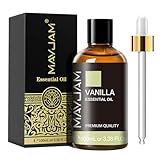 MAYJAM Vanille Ätherisches Öl 100ML, Vanilleöl für Diffusor, Luftbefeuchter, DIY, Home，Wardrobes