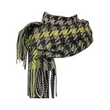 Generisch Damen Schal Elegant Elegant Halstuch Winter Wollschal Kaschmir Schlauchschal Weiche Bequeme Schals Warm Damen-Schal Casual Damenschal Leichte Kuschelig Winterschal Grün One Size