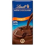 Lindt Schokolade Zartbitter | 100g Tafel | Feinschmelzende Zartbitter-Schokolade mit einem 52% Kakaoanteil | Schokoladentafel | Schokoladengeschenk