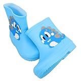 ibasenice Wasserdichte Regenstiefel aus Robustem PVC Rutschfest Cartoon design Leichte Outdoor schuhe für Jungen und Mädchen für Regen Garten Camping und Wasserspiele