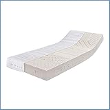 RAVENSBERGER Latexmatratze Komfort-Natura - Härtegrad H3, mittelfest, RG 80-80 x 200 cm, Höhe 18 cm - 7-Zonen Latexmatratze aus 100% Naturlatex mit Baumwoll-Doppeltuch Bezug