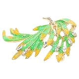 Holibanna Flügelbrosche Stoßfänger aus Faser vielseitige Broschen Kleidung Broschen damen brosche damen schmuck Brosche im chinesischen Stil Anstecknadeln für Damen Zinklegierung Yellow