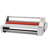 HuanEssentric Elektrische Laminiermaschine Einstellbare Gummirolle,Elektrische Thermo-Laminiermaschine,Einstellbare Spannung Und Temperatur Laminiergerät Für Dokumente,Fotos Usw 350MM