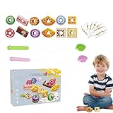 Generisch Steckspiel Für Kleinkinder - Eltern-Kind Interaktives Spiel | Feinmotorik Gemüse Fädelspielzeug Für Mädchen Kleinkinder Kinder Klassenzimmer Zuhause Reisen Auto | Lernspielzeug Für Kinderg
