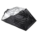 CLISPEED Fahrradanhänger Abdeckung Oxford Gewebe PU Beschichtung Robust für Haustieranhänger Wetterfeste Schutzhülle für Outdoor und Transport