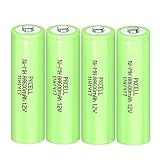 Batterien AA Wiederaufladbar Akku NIMH 1,2V 600mAh für Solarlampen,Spielzeug,4 Stück,PKCELL
