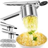 BAODBF 2 Sätze Stampfer Kartoffel,Potato Masher mit Ersatzblatt,Kartoffelstampfer Edelstahl,Kartoffelpresse für Kartoffeln,Kürbis,Obst