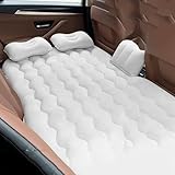 GWFBLID Auto Matratze Luftmatratze Auto with Luftpumpe 135 * 85cm Aufblasbare Camping Kombi Luftbett für Auto Rücksitz Dickere Kofferraum Matratze Bett Aufblasbare Matratze für Outdoor Traveling