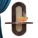 Rattan Schwebende Regale, Dekoratives Ausstellungsregal, Deko Aufbewahrung Für Wohnzimmer Schlafzimmer Innenbereich