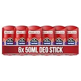 Old Spice Captain Deostick für Männer, 6x50ml , 24/7 Frischhh bei täglicher Anwendung, langanhaltender Duft in Parfumqualität, Schutz vor Gerüchen, Ohne Aluminiumsalze, unsichtbar auf Schwarz und Weiß