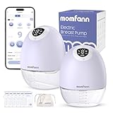 MOMFANN Tragbare elektrische Milchpumpe, Violett
