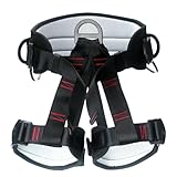 Sicherheitsgurt Dachdecker, verstellbarer Klettergurt, 0,2 cm starke Tragfähigkeit, atmungsaktiver Multifunktionsgurt für Abseilen, Bouldern, Bauarbeiten, Outdoor Safe
