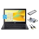 Acer Chromebook 311 Laptop, 11.6' HD Display, Dual-Core Intel Celeron N4500, 4GB RAM, 64GB eMMC, Webcam, WiFi, USB-C, Bluetooth, Chrome OS, 3-in-1 External Storage Bundle, US Version KB, Star Black