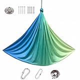 𝐘𝐨𝐠𝐚 𝐬𝐜𝐡𝐚𝐮𝐤𝐞𝐥 Swing 200 Kg Max. Tragfähigkeit Mit Beschläge 𝐬𝐜𝐡𝐚𝐮𝐤𝐞𝐥 Indoor Geeignet, um Ängste abzubauen,Glück. (280 * 150CM),F-Türkis