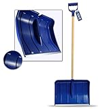PROCAR Schneeschaufel 49 cm Breite 140 cm Länge Aluminium Schneeschieber für Winterdienst