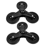 ABOOFAN Heavy Duty Dreieck räder für Treppensteiger Trolley Ersatzräder Handwagen Lenkrollen aus Robustem Eisen für Einkaufswagen und Transportwagen Stabile Dreiecksstruktur