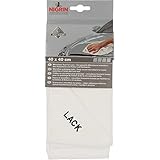 NIGRIN Mikrofaser-Tuch Lack, besonders sanft zum Lack, garantiert kratzerfreies Auspolieren, Auto Microfasertuch Autopflege, 40x40 cm, Grau