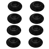 YQYCE 8 Stück Eierbecher Schwarz, Praktische Eierbecher für Zuhause, Unterwegs und Camping, Einfache Reinigung, Spülmaschinengeeignet