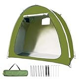 kinrguiyuez Aufbewahrungsschuppen für Fahrräder | Winddichter Schuppen für Motorräder,UV-beständiges Winddichtes Fahrradzelt Für Garten, Terrasse & Freiflächen