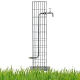 bellissa – Gabionen-Wassersäule Metall 90x16x16cm – Stilvolle Garten-Wasserzapfstelle mit Wasserhahn & Schlauchanschluss – Individuell befüllbar, witterungsbeständig & langlebig – Made in Germany