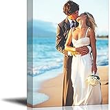 Personalisierbare Leinwandbilder, personalisierte Wandbilder, personalisierte Leinwand, Wanddekoration, Druck für Hochzeit/Familie/Haustiere, ohne Rahmen, 20 x 30 cm