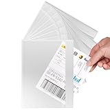 RAGO® Lieferscheintaschen selbstklebend 25 Stück DIN C5 für A5 I Transparente Versandtaschen für Lieferscheine und Rechnungen I Dokumenttaschen mit Haftkleber I Begleitpapiertaschen – 25 Stück