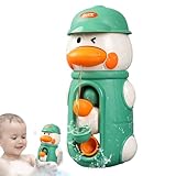 Hogvinnatil Badespiele für Kinder, Badeenten mit drehbarer Wassermühle - sensorische Duschaktivitäten mit Lernspiele für Geburtstagsfeiern und Mädchen