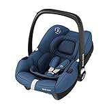 Maxi-Cosi Tinca i-Size Babyschale, sehr leichter Gruppe 0+ Autositz (nur 3,2kg), inkl. Sonnenschutz, nutzbar ab der Geburt bis zu 75 cm (0-12 kg), Essential Blue, Blau