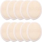 NIYANGLE 10 Stück Einweg Luffa Peelinghandtücher 9X12cm Natürliche Badebürsten für Sanfte Ganzkörperreinigung Hygienisch und Hautpflegend für Zuhause und Studentenwohnheim