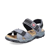 Rieker Damen Klassische Sandalen 68851, Frauen Sandalen,Sommerschuhe,Freizeitschuhe,offene Schuhe,Strandschuhe,blau (14),40 EU / 6.5 UK