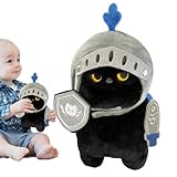 Plüschpuppenspielzeug für Katzen, Plüschtiere für Katzen | Plüschtiere Spielzeug für Katzen | Gefüllte Ritterkatze Plüschpuppen Spielzeug - Weiches Autokatze Umarmungskissen