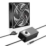 120mm PC Lüfter, Gehäuselüfter mit Geschwindigkeitskontrolle (900 bis 2750 RPM), 12V Lüfter, 120mm Lüfter, Bürstenlos Kühlung Gehäuselüfter für PC Computer Laptop, TV Box, AV Kabine, Router