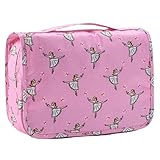 L & FY Kulturbeutel zum Aufhängen, für Damen, Kosmetik-Organizer, Make-up-Tasche, Herren, Dopp Kits mit Griff, Pink Dancer, Einheitsgröße, Modisch