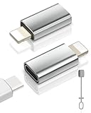 Zestiq USB C auf Lightning Adapter, 2 Stück Adapter USB-C auf Lightning für iPhone 14/13/12/11/iPad/Air/Mini/Airpods, Nicht für Kopfhörer/Audio/OTG