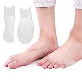 YUYTE Silikon-Bunion-Korrektor, Hochelastischer Zehenglätter für Hallux Valgus und Hammerzehen, mit Weicher Unterstützung für Schmerzlinderung und Komfort (S (kleiner Zeh))