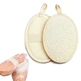 2 Stück Luffa Schwamm,Peeling Schwamm,Loofah,Schwamm Dusche,Aus Umweltfreundlichem Und Biologisch Abbaubarem Dusch-Luffaschwamm,Duschschwamm Wiederverwendbar, Camping, Spa, Küche, Bad