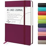 STATIONERY ISLAND Notizbuch A5 Liniert, Journal Hardcover mit 120 g/m² Dickem Papier, 180 Seiten Tagebuch, Notebook a5 für Mädchen, Reisetagebuch, Planen, Lernen, Schreiben