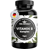 Vitamin B Komplex hochdosiert - 180 vegane Kapseln - Alle 8 B-Vitamine (B1, B2, B3, B5, B6, B7, B9, B12) - 500µg Vitamin B12 - bio-aktive Vitamin B-Formen - laborgeprüft, in Deutschland produziert