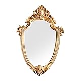 KAILIKETIY Eleganter Hängespiegel im Europäischen Stil Vintage Badezimmerspiegel für Dekorative Wandgestaltung als Kosmetikspiegel oder Akzentstück Jedem