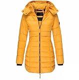 Steppmantel Damen Winter Wintermantel Warm Steppjacke Winddicht Mantel Elegant Winterjacke Mit Taschen Kapuzenjacke Winter Übergangsjacke Gefüttert Daunenjacke Einfarbig Skijacke Outdoor