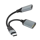 Limtula Typ-C-auf-3,5-mm-Headsets und Ladeadapter, 2-in-1-Dekodierungs-Chip für Typ-C-Geräte, PD60W, Ladekabel, 14 cm