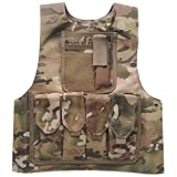 Camo-Weste, 600D, wasserdicht, verstellbar, atmungsaktiv, Paintball-Weste, multifunktionaler Airsoft-Plattenträger für Kinder, Rollenspiele, Outdoor-Spiele, Camo-Jagdweste, Armeeweste, Airsoft-We