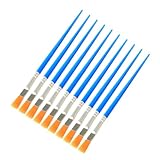 HEALSOPTHY 100 Stück Teiliges Malpinsel Set Nylonborsten Kunststoff Pinsel für Acrylfarben Öl Aquarellmalerei Vielseitig Leicht Langlebig für Kunst und Bastelprojekte