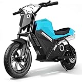 PAONAGO Elektro Motorrad Kinder, Kindermotorrad Plus Mit Soundeffekten und Premium-Ambientebeleuchtung, Individualisierbarer Auspuff-Nebeleffekt, ROHS-Zertifizierte Eco-Lackierung, 12,5'' Luftreifen