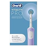 Oral-B Vitality Pro Elektrische Zahnbürste — Electric Toothbrush, Inkl. 1 Aufsteckbürste — 3 Putzmodi für Zahnpflege, Zahnbürste Elektrisch, Designed by Braun, Lila