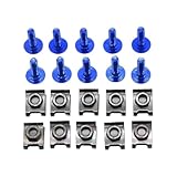 PVCUHWF Motorrad Schrauben Set Kompatibel Mit Suzuki Für GSXR750 Für SFV650 Für Gladius Motorradschrauben Kombination Schraubverbindung Schrauben Dekoration Motorradschrauben(Blue)