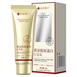 Goldene Kollagen-Creme, 50g Golden Collagen Anti-Falten-Creme,Hautstraffende Creme für das Gesicht,Goldene Kollagen-Korea-Creme,Verlängerte Tiefenhydration für verbesserte Festigkeit