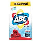 ABC Waschpulver Rosenduft 10 kg – zuverlässige Reinigung bei 30–60 °C für weiße & farbige Textilien
